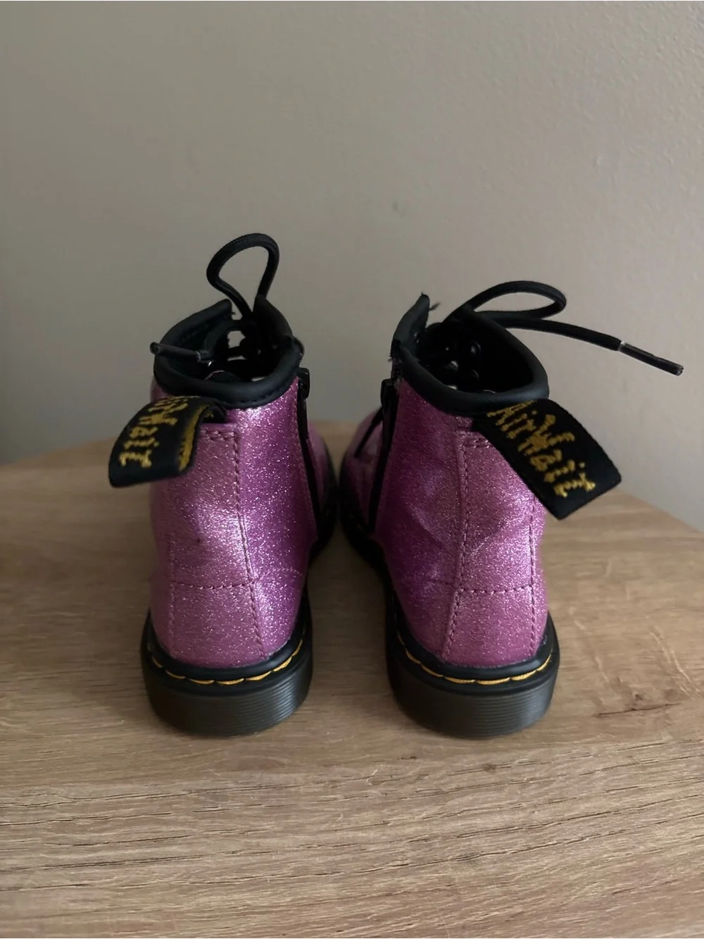 Dr. Martens 1460 Purple Glitter boots Toddler Size 8
